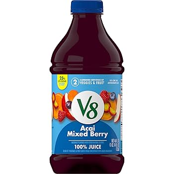 Amazon.com: V8 Acai Mixed Berry 100% Fruit and Vegetable